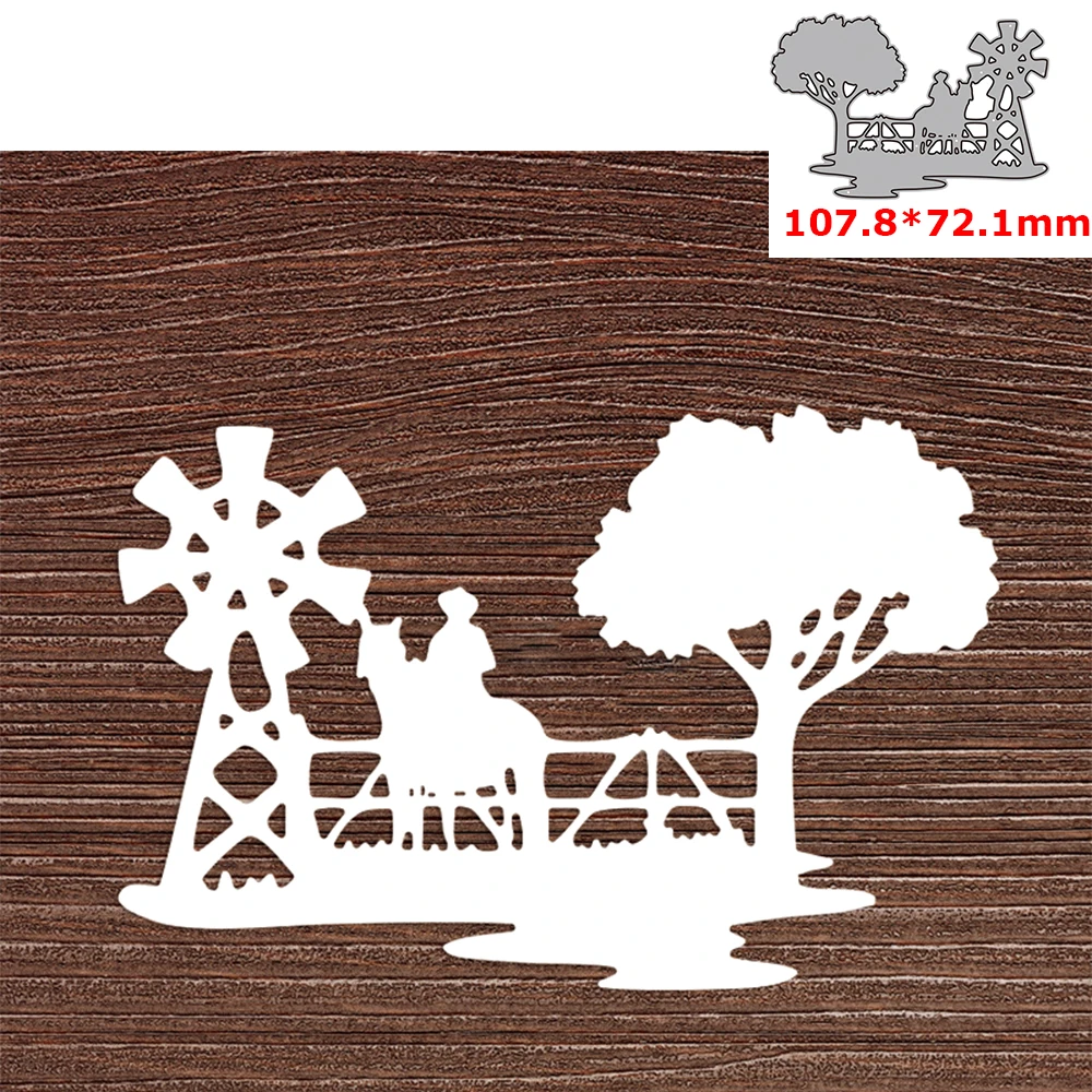 

Lawn Tree Horse Metal Cutting Dies DIY Scrapbooking Crafting Knife Mould Blade Punch Decor Paper Cards 2022 New
