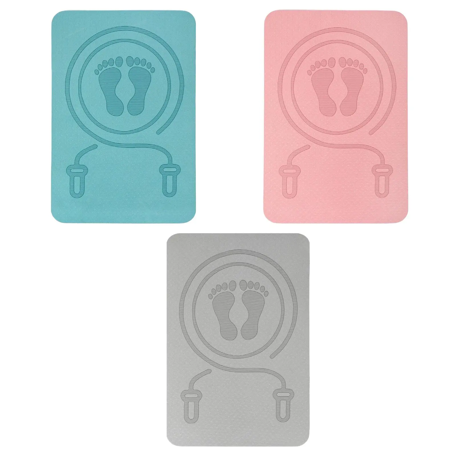 Jump Rope Mat Yoga Mat Antiskid Shock Absorption Rope Skipping Mat for Home Gym Pilates Workout Indoor Outdoor Stretching