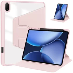 Premium 360° Rotating Tablet Case with Pencil Holder and Acrylic Back - 13.2'' for OnePlus Pad 3 (Pink)