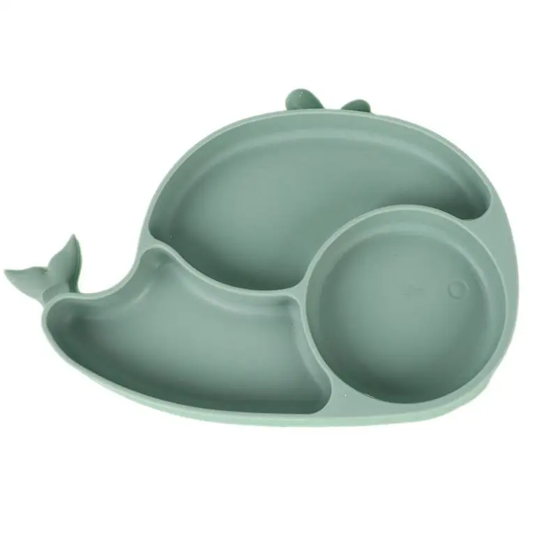 

Toddler Dishware Divided Food Silicone Dishes For Kids Cartoon Whale Design Feeding Supplies Food Supplement Plate For Girls