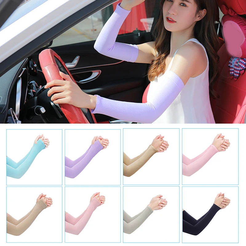

Unisex Cool Cycling Arm Sleeve Sport Arm Warmers Anti-UV Sunscreen Sports Running Fishing Arm sleeves UV Protection Hand Cover