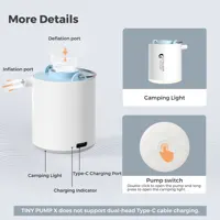 משאבת אוויר ניידת FLEXTAIL, משאבת קמפינג מיני עם אור, טעינת USB-C, אידיאלית למזרני שינה, מזרני מיטת אוויר, שקיות ואקום 3