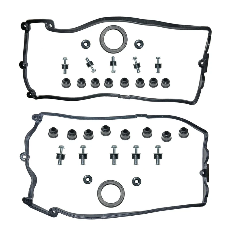 밸브 커버 개스킷 세트, L + R, BMW E65 E66 E67 E60 E61 E63 E64 E53 E70 48I 11127513194 11127513195