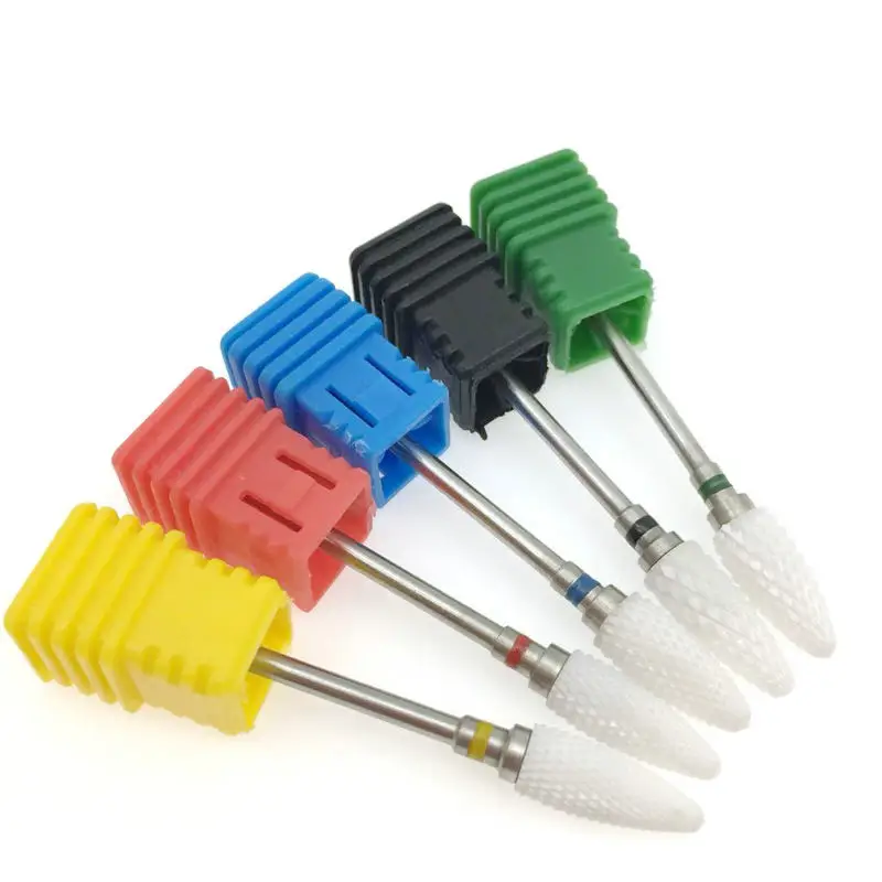 1 Pcs Ceramic Nail Drill, Milling Cutter, Electric Drill, Nail File, Acrylic Nail Glue Polishing