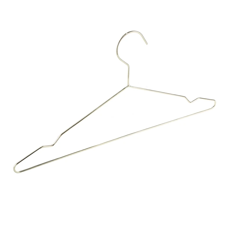 10 Pcs Heavy Duty Metal Hangers with Notches Clothes Coat Suit Shirt 5