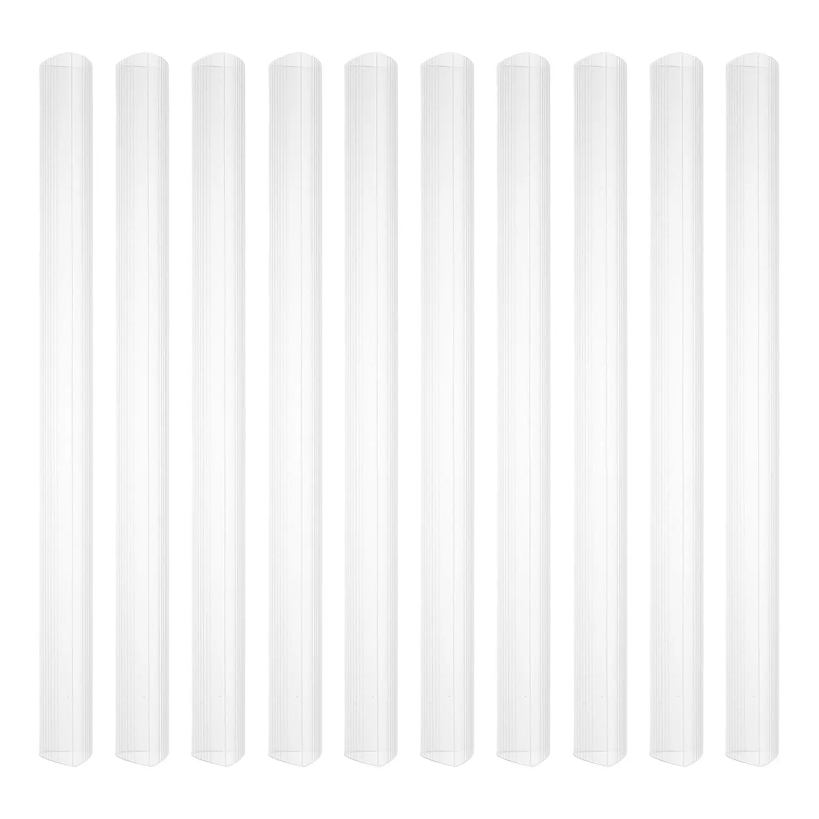 10Pcs 투명 바인딩 바 파일 폴더 슬라이딩 바 A4 레터 용지 학교 사무실 비즈니스 보고서 커버