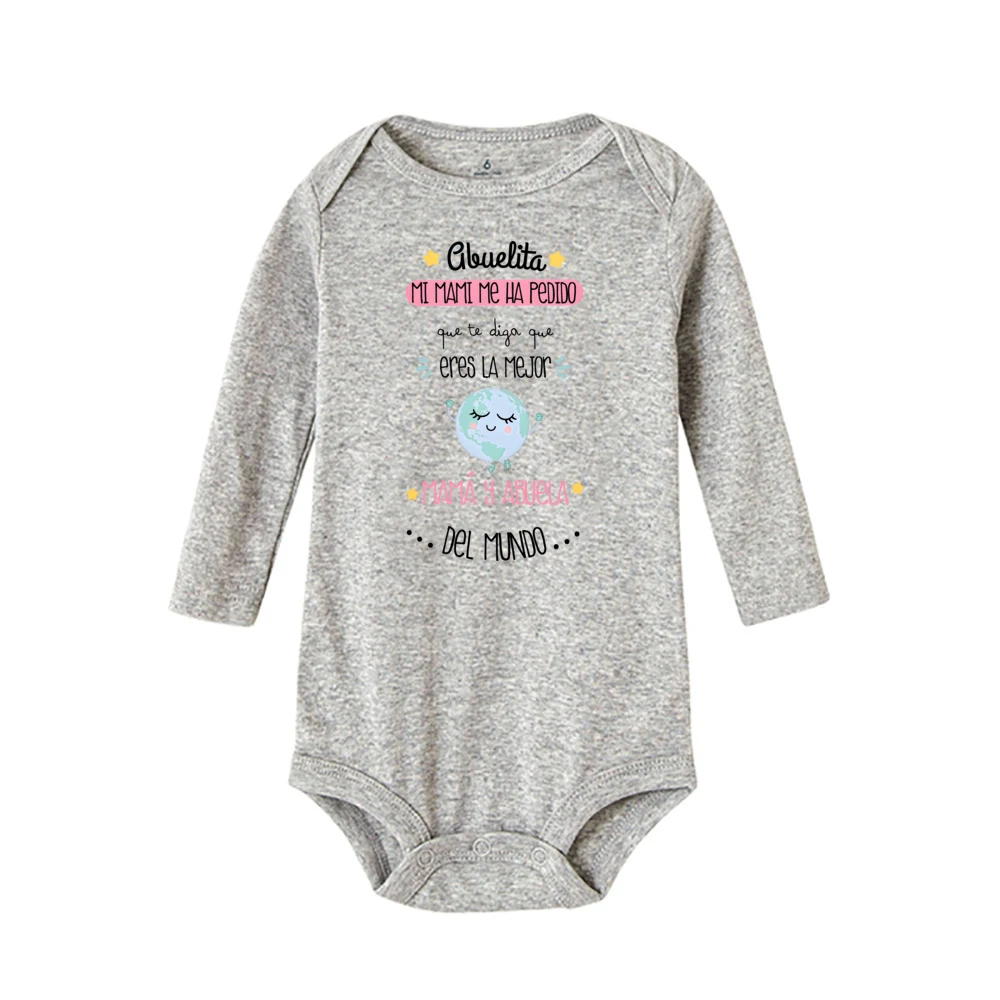 You Are The Best Mother and Grandmother Print Baby Romper Short Sleeve Bodysuit Casual Girl Boy Jumpsuit Mothers Day Best Gift 3