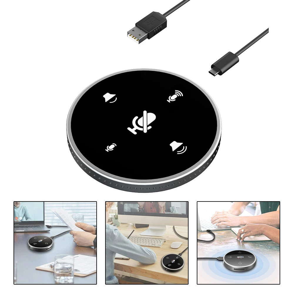 

Usb-микрофон для конференций, 360 °, со встроенным динамиком