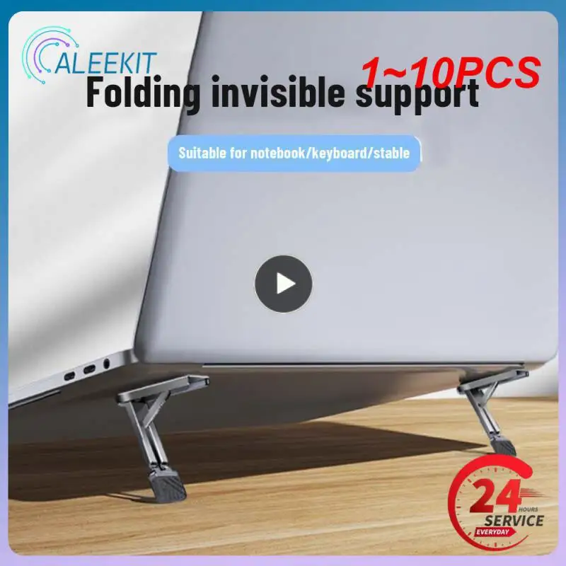 

1~10PCS RYRALaptop Stand Universal Mini Desk Stand Invisible Notebook Tablet Mobile Phone Bracket Cooling Pad Laptop Stand