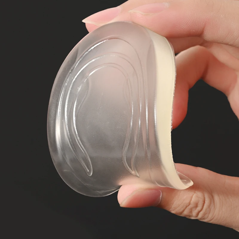 Silicone Gel Shoe Insoles Height Increase Insole Heel Lifting Inserts Foot Care Protector Elastic Cushion Arch Support for Unisex