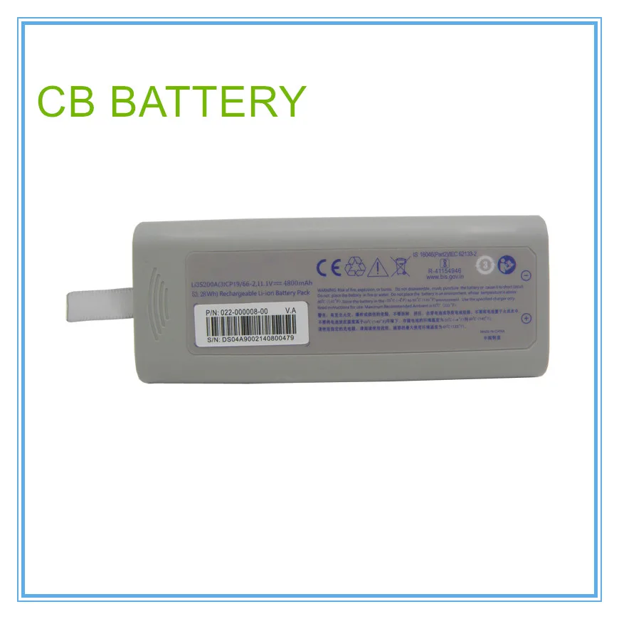 

Replacement Li3S200A G40 GS10 GS20 G30E G40E Monitor Battery 3ICP19/66-2 11.1V 4800mAh Li-Ion Rechargeable Battery