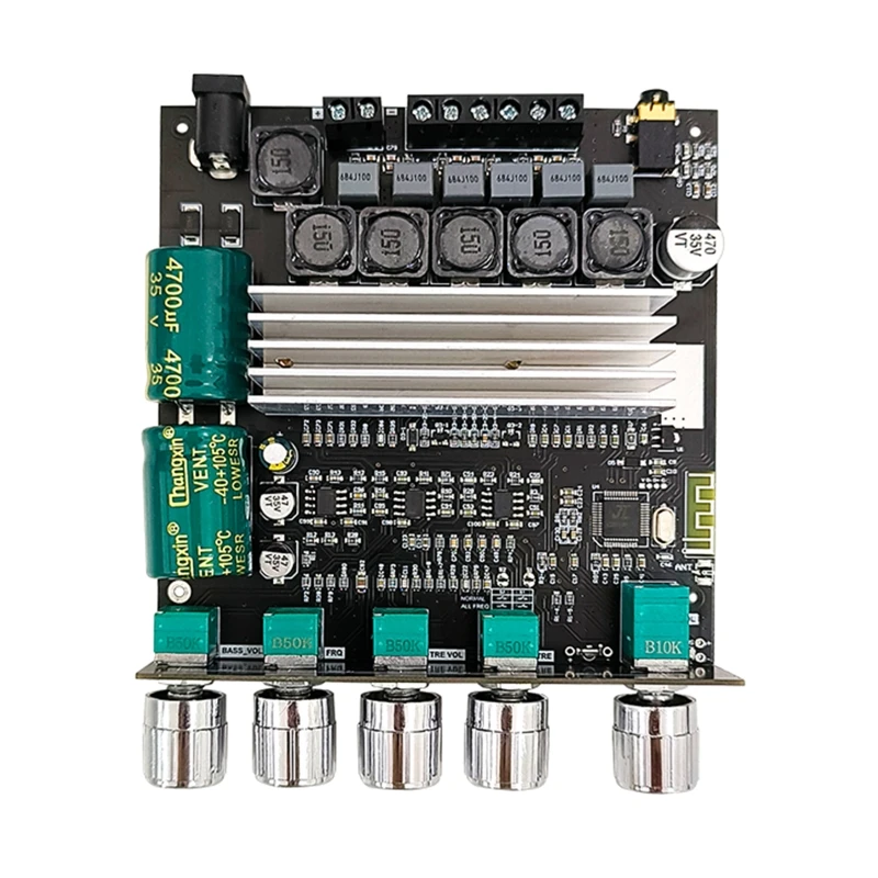 

BT- Amplifier Board 2.1 2X50W+100W 12V-24V Audio Power Amplifier Module with BT-/AUX Input Support Custom BT- Name App