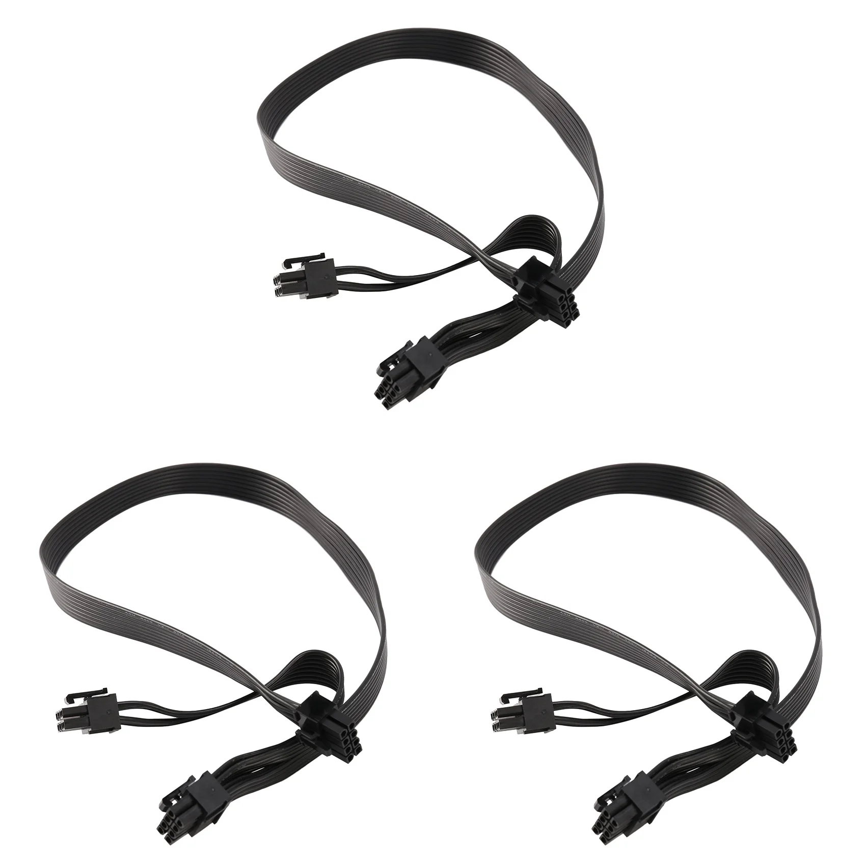 

3Pcs PCI Express 8Pin to Dual 6+2Pin Power Supply Cable PCIe 8 Pin 1 to 2 Spliter Cable for Corsair RM/HX/CX-M Series