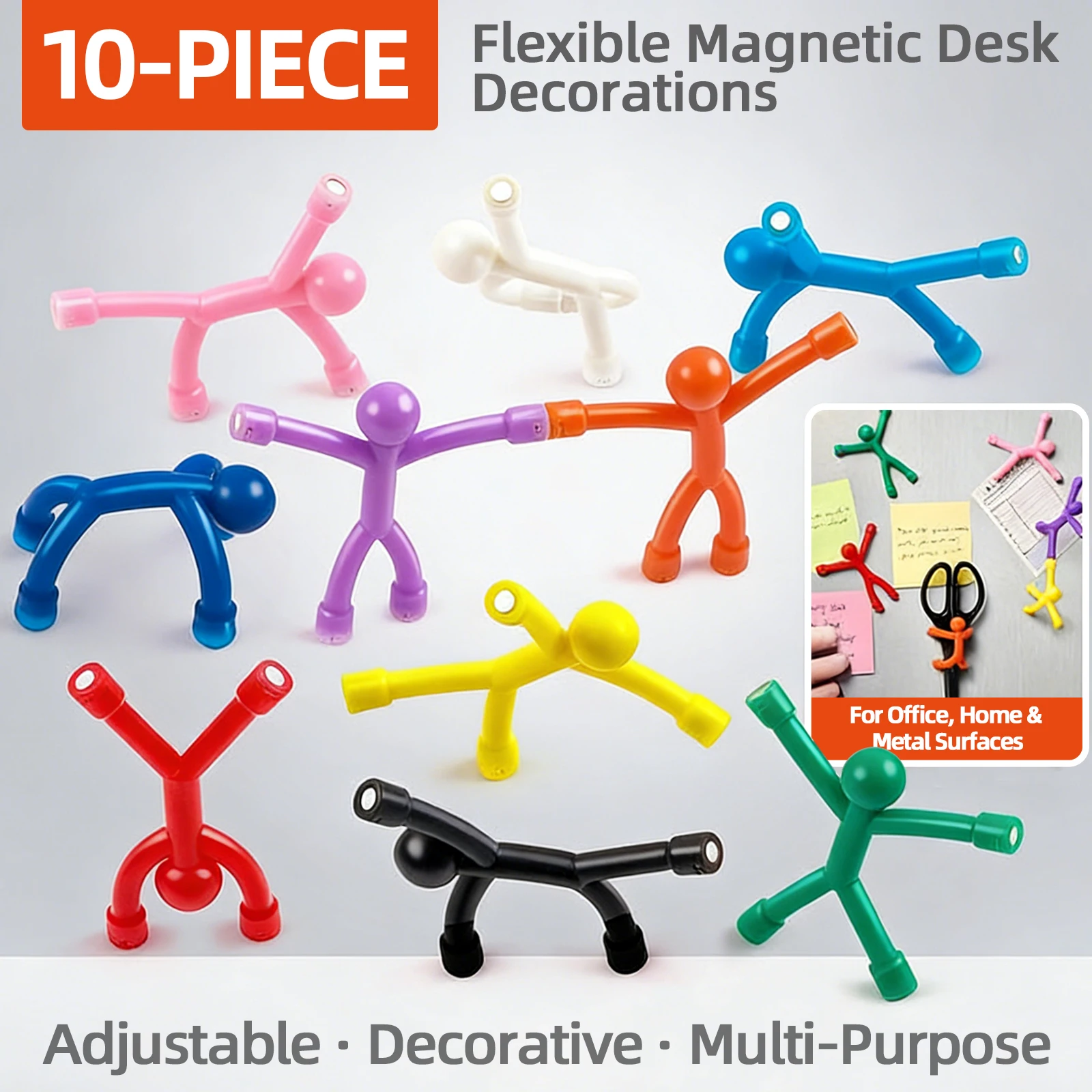 แม่เหล็กติดตู้เย็นรูปคน 10/20 ชิ้น สำหรับผู้ใหญ่ แม่เหล็กติดตู้เย็นรูปผู้ชาย สำหรับสำนักงาน ตกแต่งตู้เก็บของ ของตกแต่ง 1