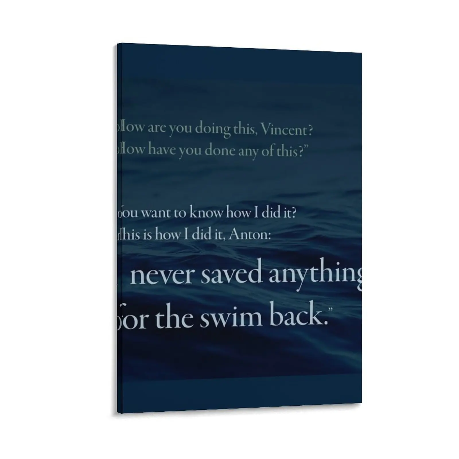 

Gattaca — The Swim Back Canvas Painting decorative frames wall room Decoration bedroom decoration decorative wall canvases