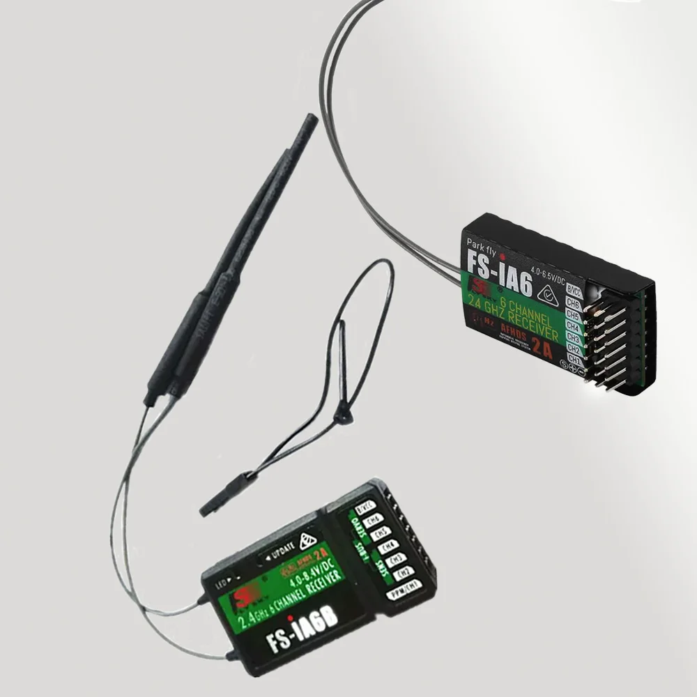 Flysky FS-IA6 FS-IA6B FS-IA10B 6Ch RC 리시버, 2.4G PPM 출력, iBus 포트 호환, Flysky i4 i6 i10 송신기