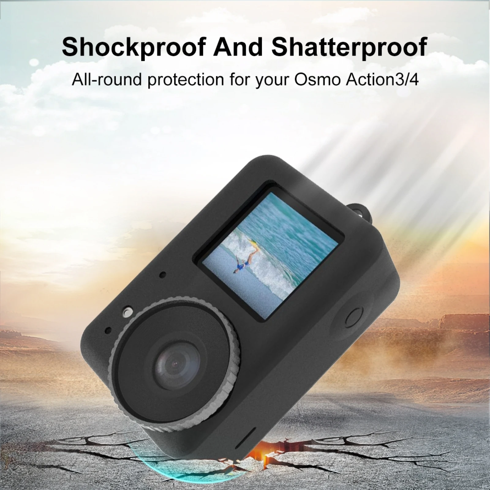 PULUZ Silicone Protective Case with Lens Cap