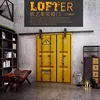 Sliding Barn Door  Industrial Furniture Shipping Container Design Door With Barn Door Hardware For Garage and Kitchen 210*80cm 5