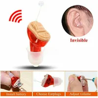JINGHAO Invisible Hearing Aids Sound Amplifiers CIC Sound Voice Amplifier Mini Aids for Elderly 2