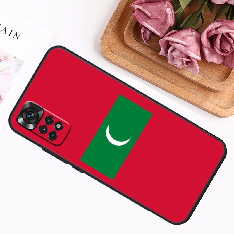 Maldives Map Design Protective Phone Case