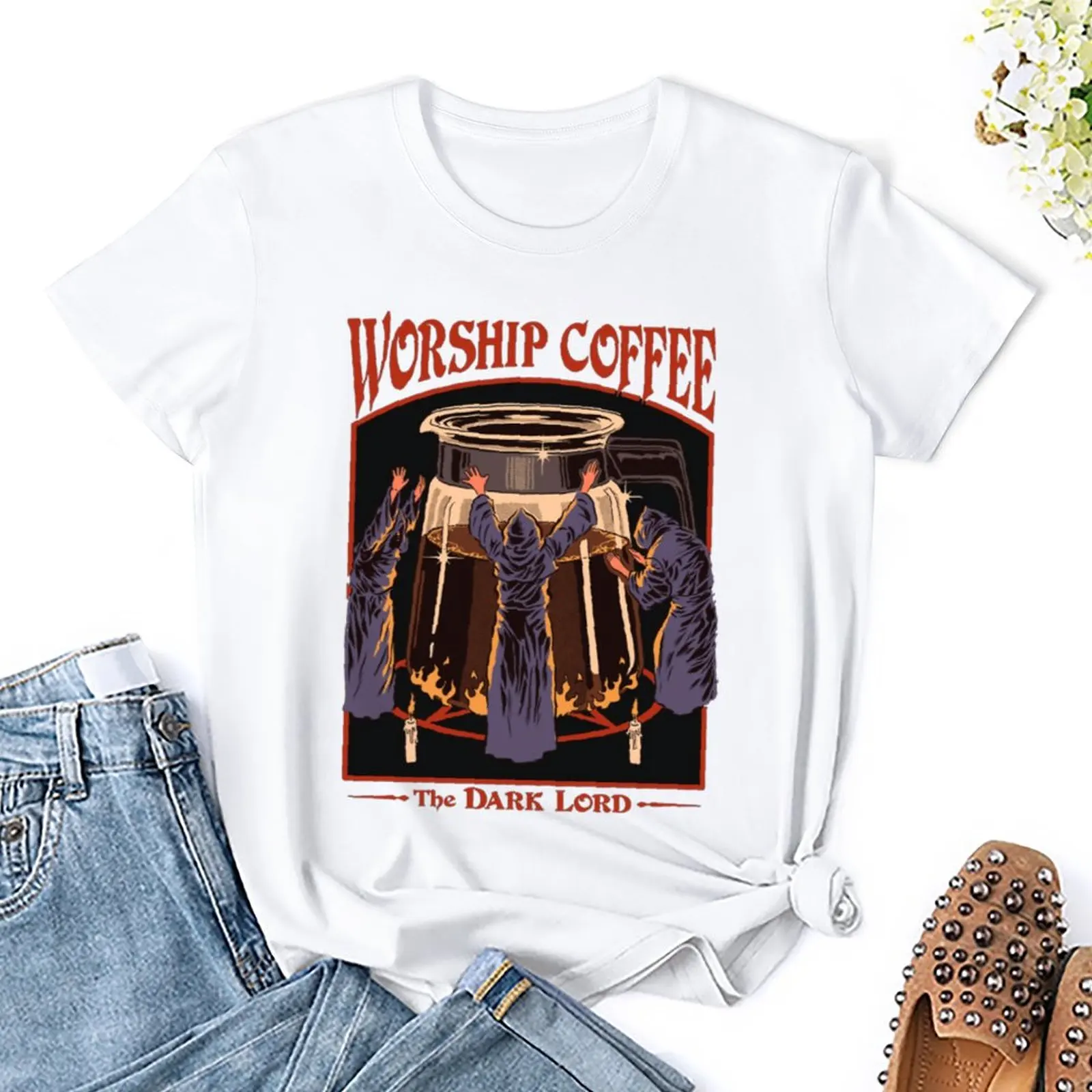 

Tees Worship Coffee Essential Party New Design Motion Funny Home Eur Size High Grade