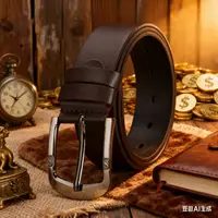 Ceinture en cuir véritable pour hommes, rétro, décontractée, à la mode, marque de luxe, de haute qualité, pour hommes, décoration de jeans, nouvelle collection 3