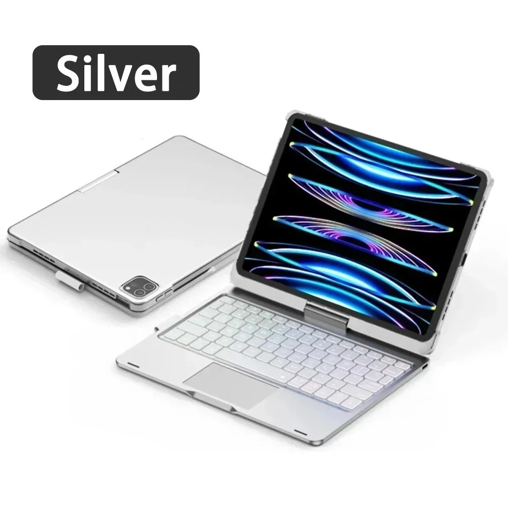 thumbnail image 2 of 360° Rotatable Keyboard For IPad Air 4 5 10.9 Pro 11 2021 2020 2018 2 of 10
