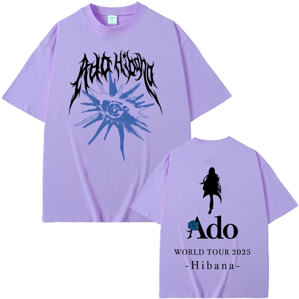Ado ロンT XL ワールドツアーHibana Tシャツ-o Ado World Tour 2025 Hibana T-shirt Summer Men Women Fashion