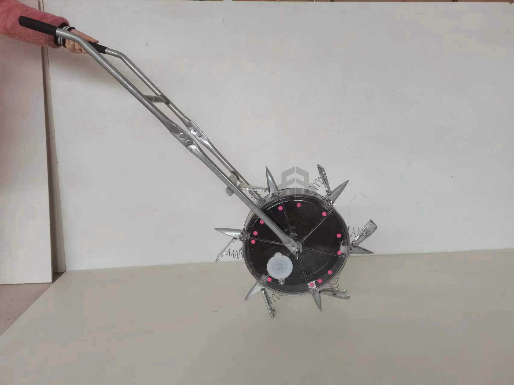 YYHC-Factory outlet 2 rows hand push manual seed planter corn soybean peanut seeder