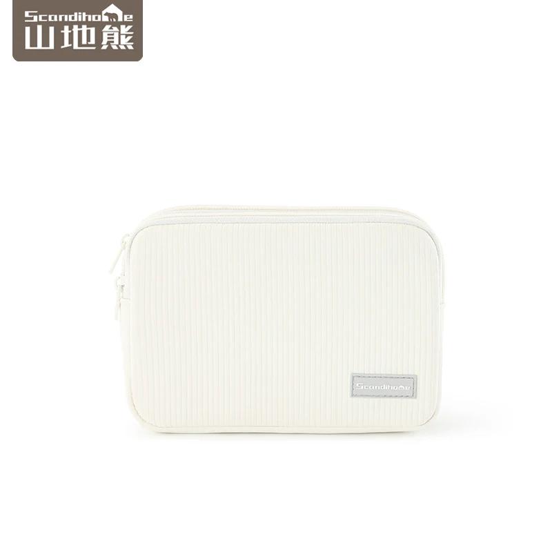 Women's Large Waterproof Travel Makeup and Toiletry Organizer with Clear Pocket