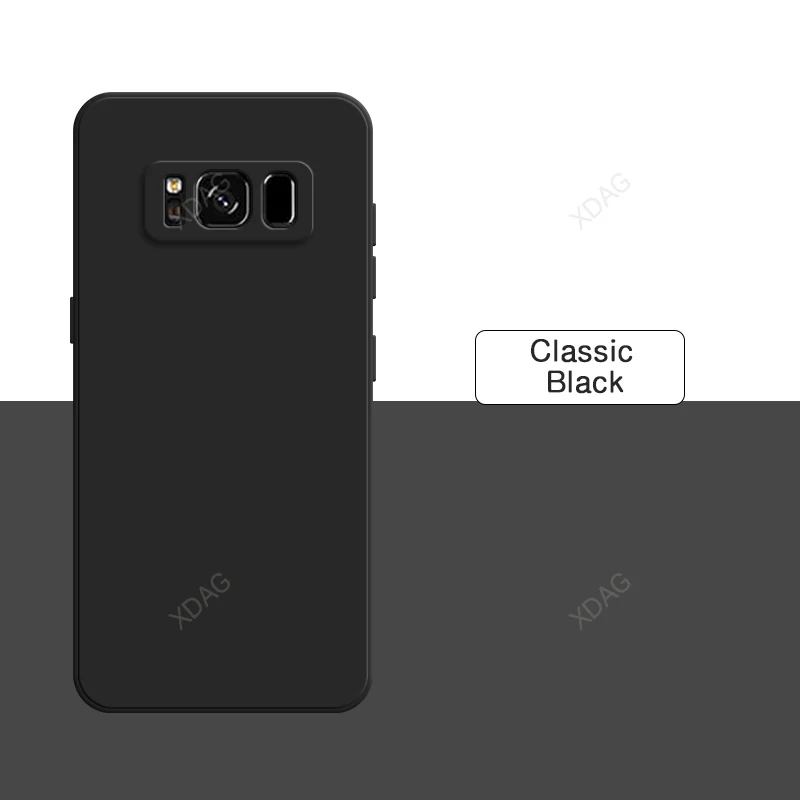 Candy Color Square Liquid Silicone Phone Case with Lens Protection - Soft and High Quality Design