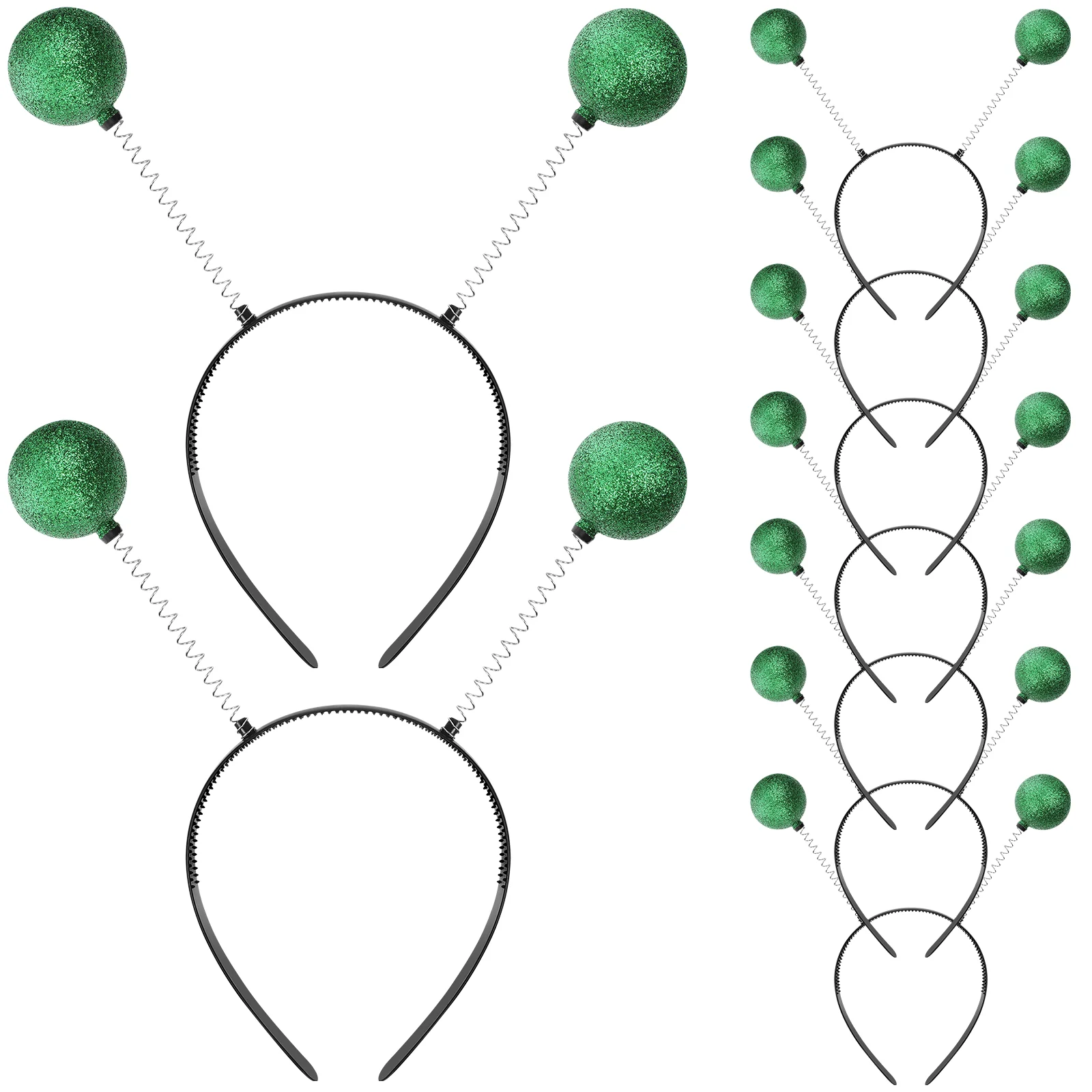 

9 Pcs Powdered Foam Ball Headband Interesting Headdress Prom Party Prop Hair Hoops