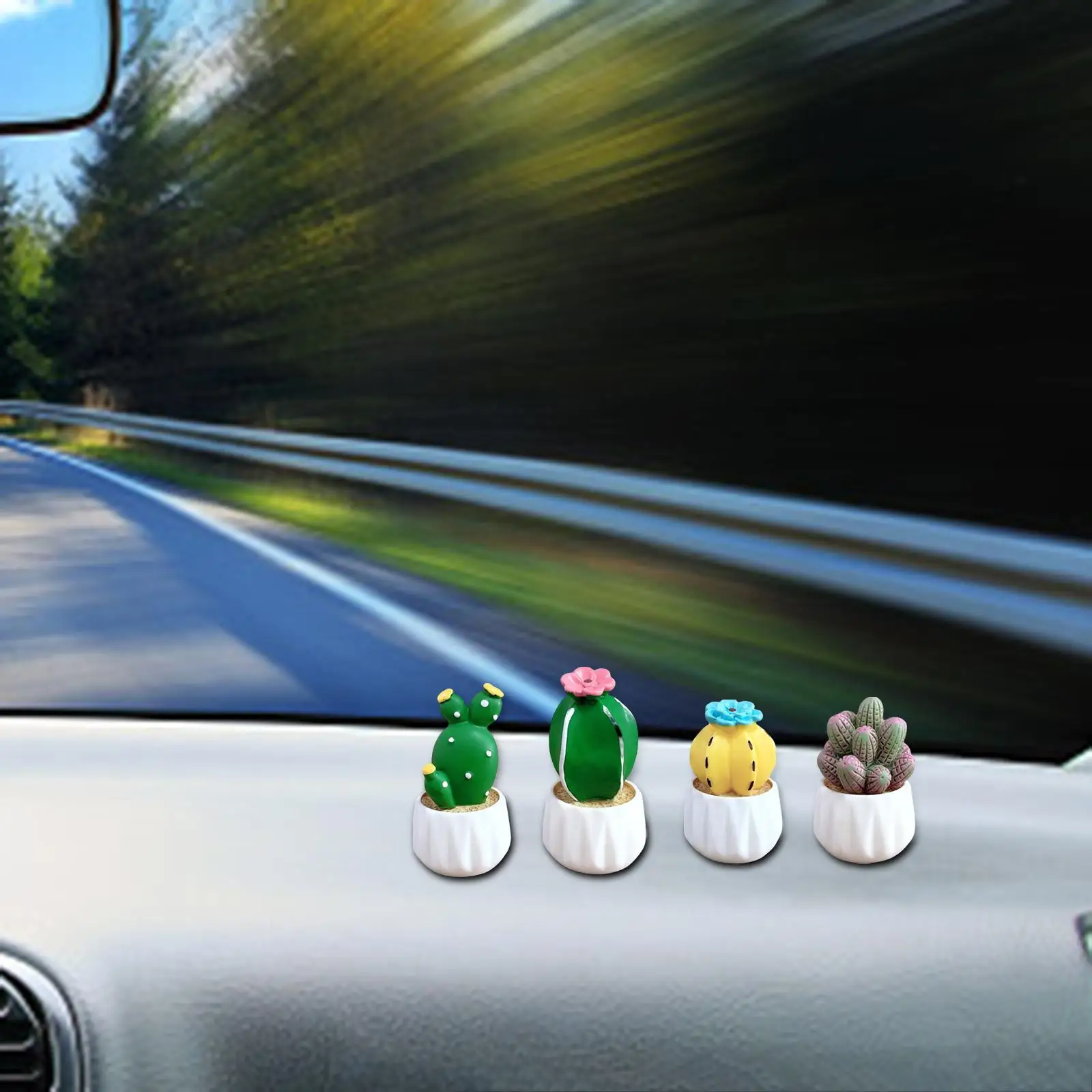 Cactus petit Pot tableau de bord voiture ornements pour