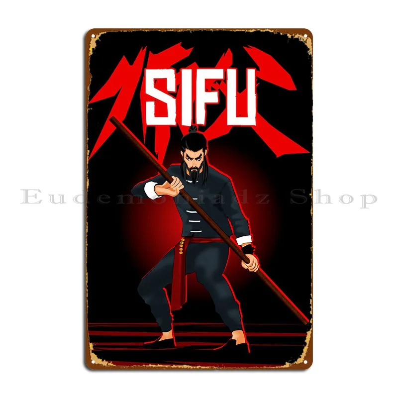 Grand Master Sifu Metal Sign Poster Pub Painting Wall Decor Custom Wall Decor Tin Sign Poster