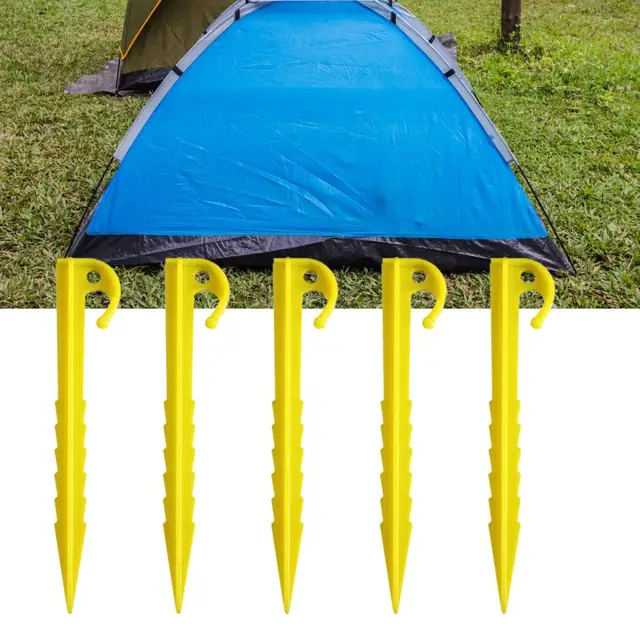 5Pcs Ground Stakes Convenient Abrasion Resistant Ground Spike Lightweight Tent Spike