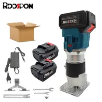 1000W Cordless Electric Trimmer Woodworking,6.35mm Wood Router,21v Engraving Slotting Carving Machine for Makita 18V Battery 1