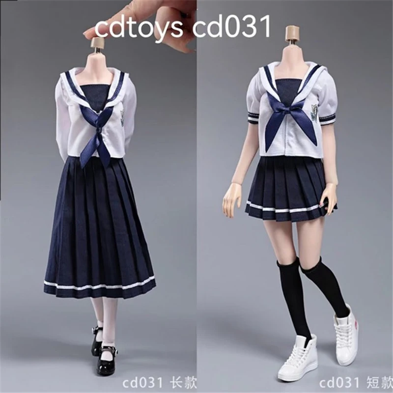 

Cdtoys Cd031 1/6 Scale School Uniform Jk Skirt Female Sailor Suit Clothes Model Fit 12 Inch Soldier Action Figure Body Dolls Fan