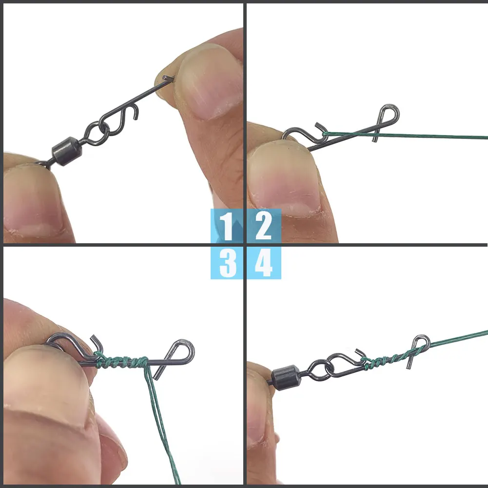 Braided Line Knot To Swivel Infof 200pcs Fishing Swivels Snap