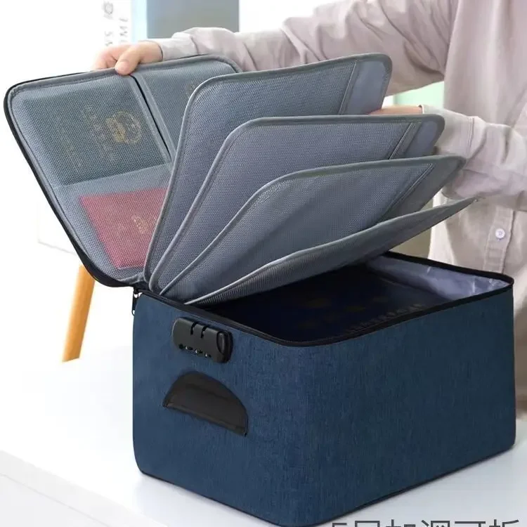 Multi-layer Document Storage Bag Multi-functional Box Important Credit Card Package