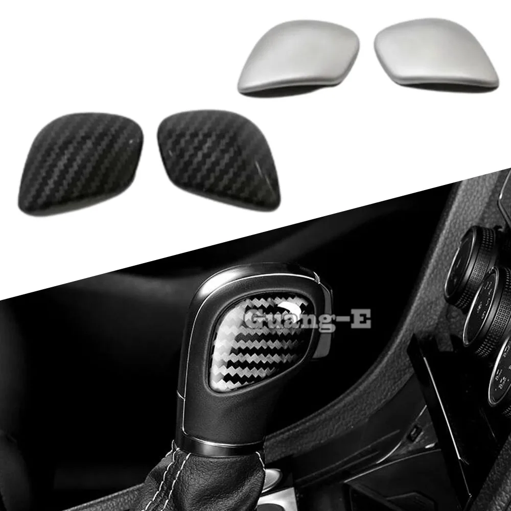 

For VW Passat B8 Variant Alltrack 2015 2016 2017 2018 2019 2020 2021 ABS Center Gear Shift Knob Head Cover Frame Stick Trim 2PCs