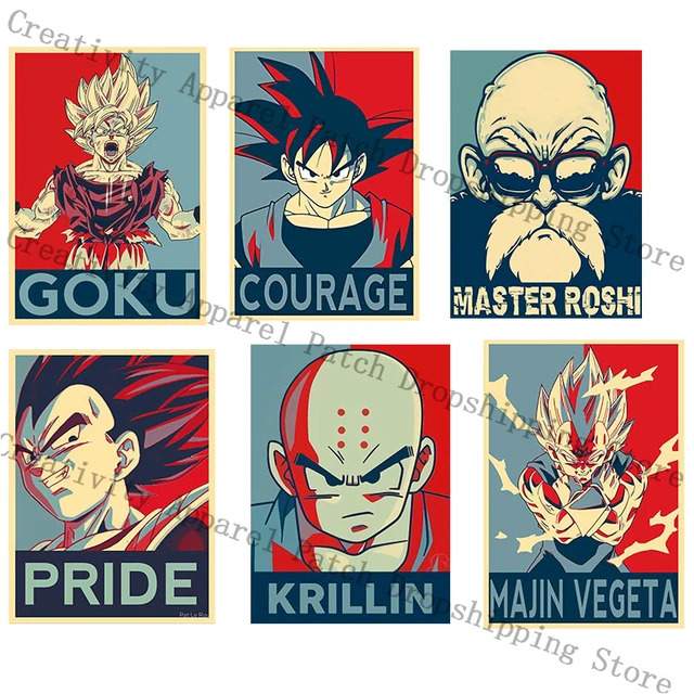 Cheap Patches For Clothes Bag Iron On Thermal Stickers Goku De