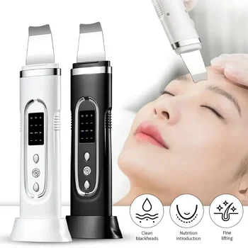 Ultrasonic Skin Scrubber Electric Facial Tools Cleansing Machine Deep Cleanser Acne Remover Blackhead Remover BeautyMachine