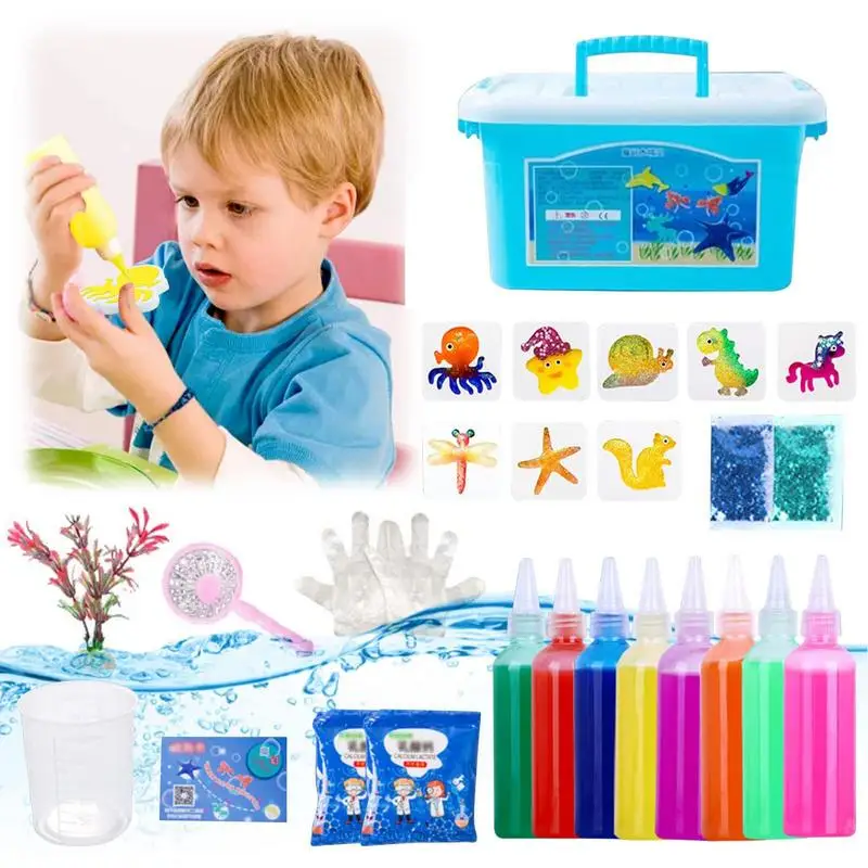 

Handmade Magic Water Baby Toy Ocean Mold Magic Water Elf Mixes Beads Mold DIY Material Set Children's Puzzle Children's Toy Set