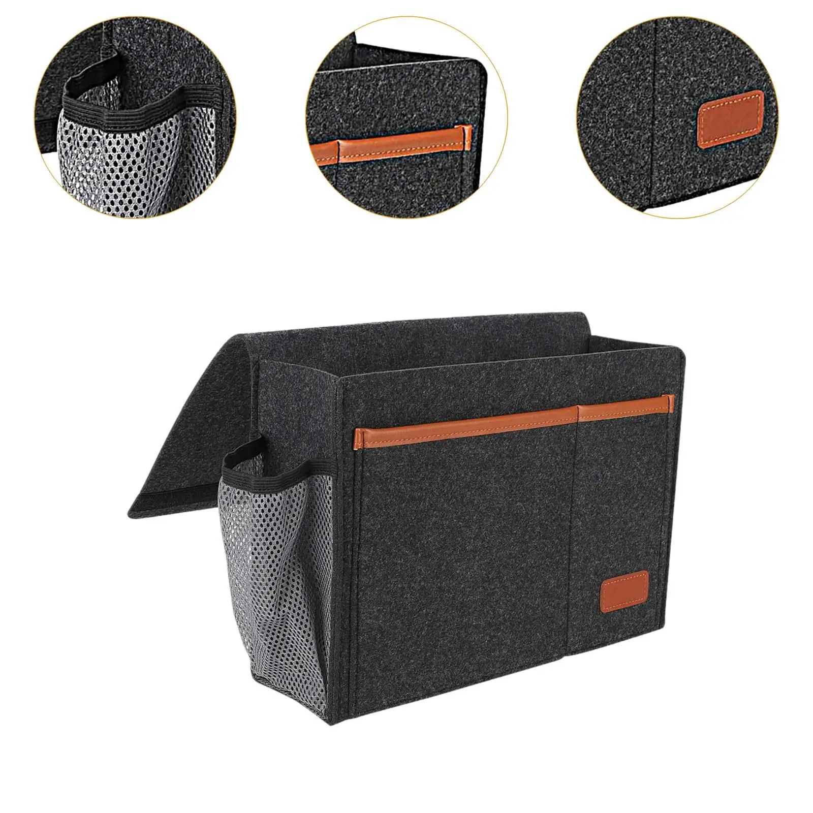 Hanging Bedside Bag, Under Mattress Storage Organizer, Bedside Pockets, Thick