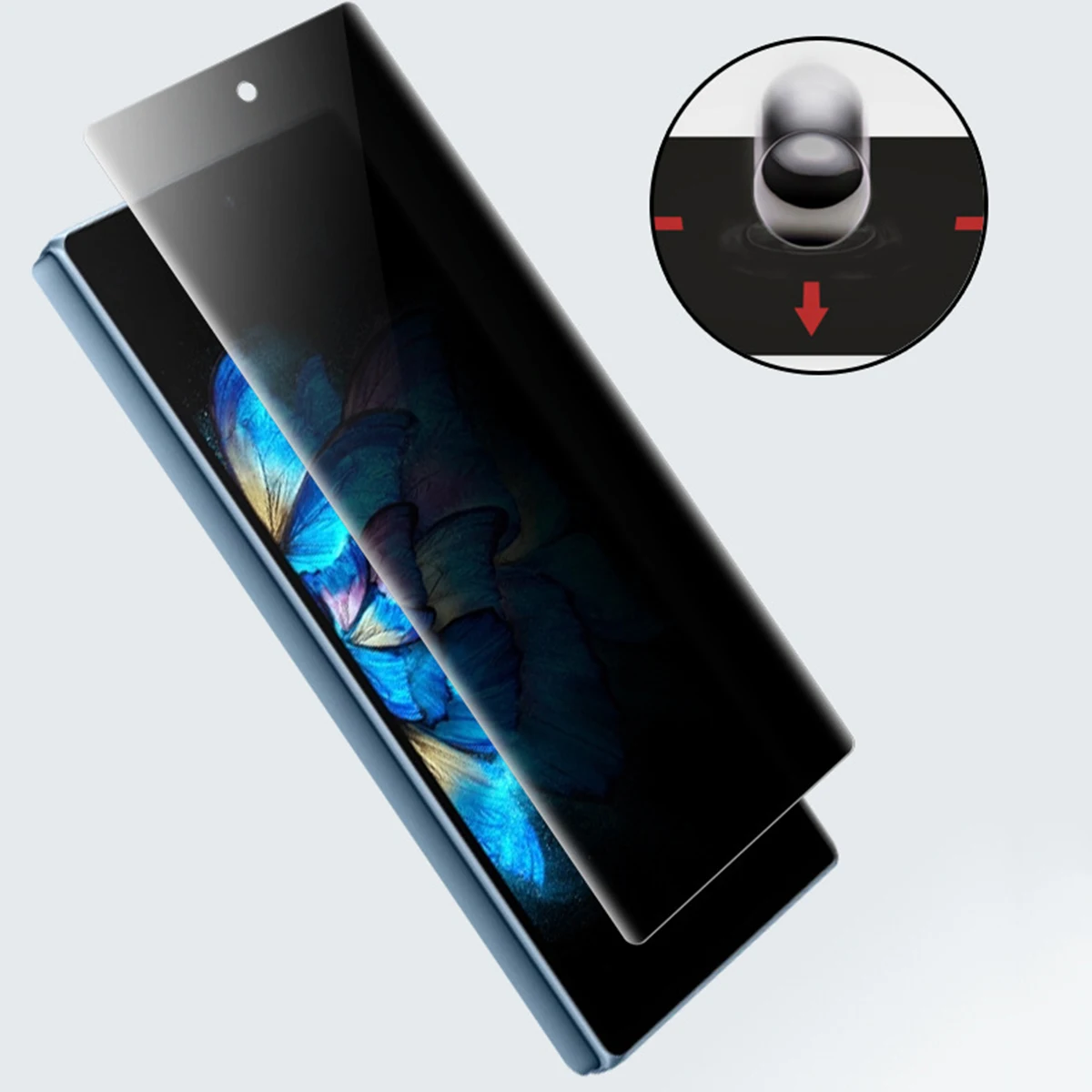 10pcs Anti-Spy Hydrogel Film for Vivo X Fold Privacy Screen Protectors Anti-peeping TPU Flim  Not Glass