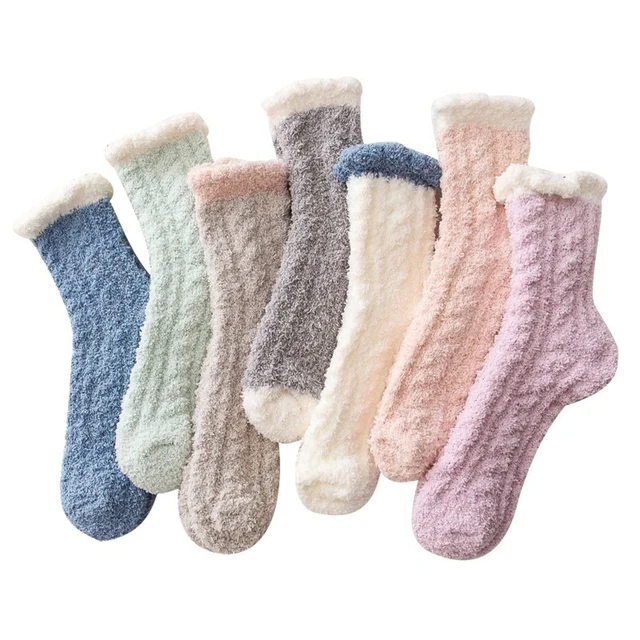 Women Socks Winter Warm Coral Fleece Sleep Socks