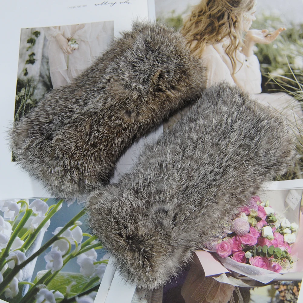 RABBIT FUR GREY