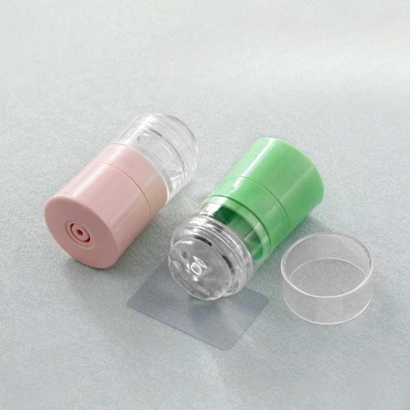 Timbro per Unghie Rotante con Dimensione del Motivo Regolabile, Strumento di Trasferimento in Silicone con Raschietto per Nail Art e Forniture per Manicure Fai-da-Te - immagine 4