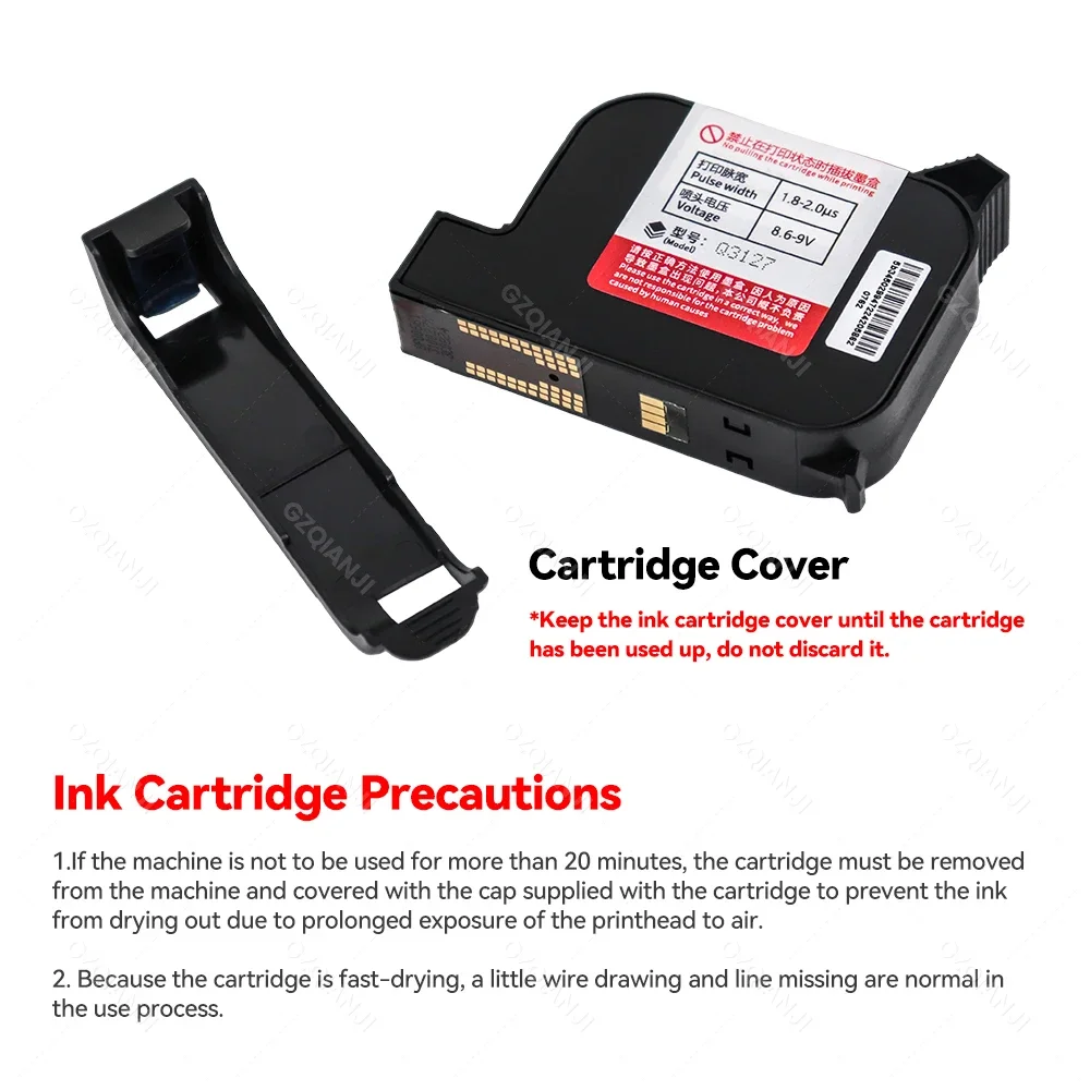 Thermal Inkjet Printer Cartridge Thermal Inkjet Printer Cartridge 6 Colors Refillable ink Compatible With Handheld/Desktop Inkjet Printers Fast Dry Replacement