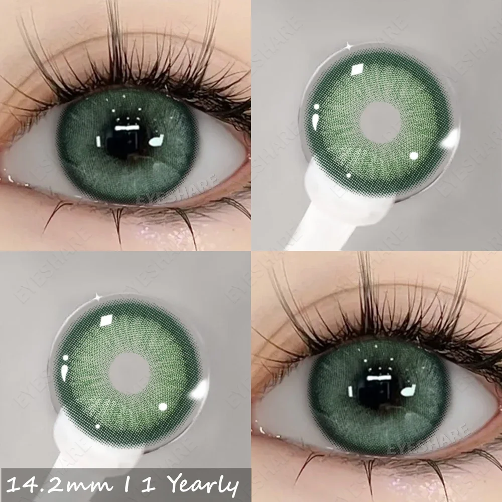 EYESHARE 1 Paar farbige Kontaktlinsen der grünen Serie für Augen, farbige Linsen, grüne Linsen, natürliche bunte Kontaktlinsen, jährliche Verwendung – Detail 28